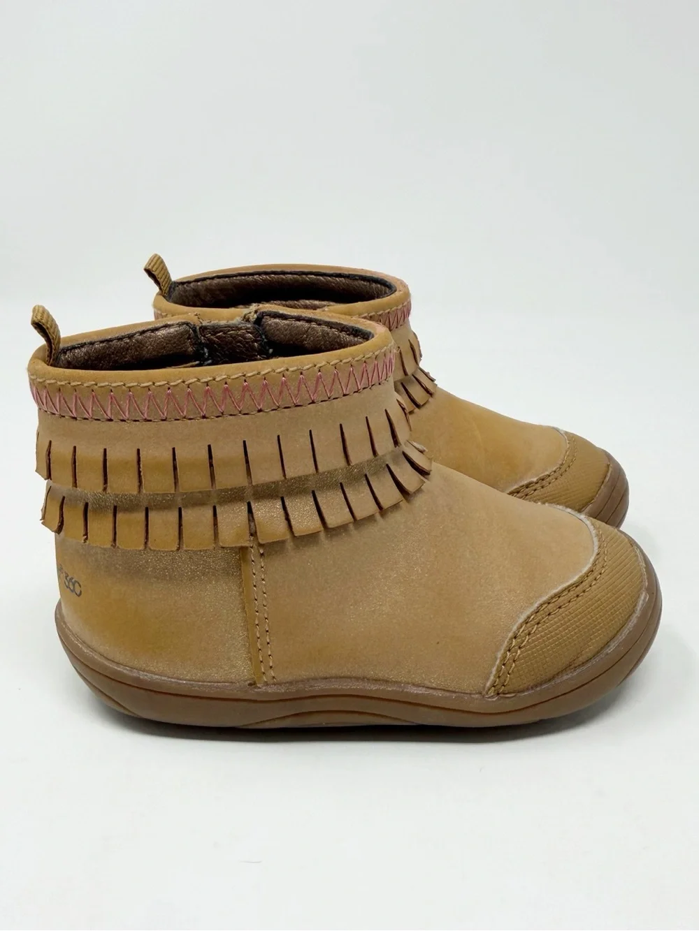 Stride Rite 360 Bianca Moccasin Tan Bootie size 5